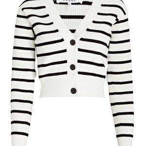 Frame Striped Cardigan